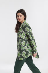 Camisa Amplia Estampado Flor